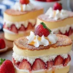 Fluffy Strawberry Pancake Sandwiches First Image
