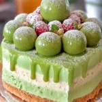 Luxurious Green Tea Mousse Cake First Image