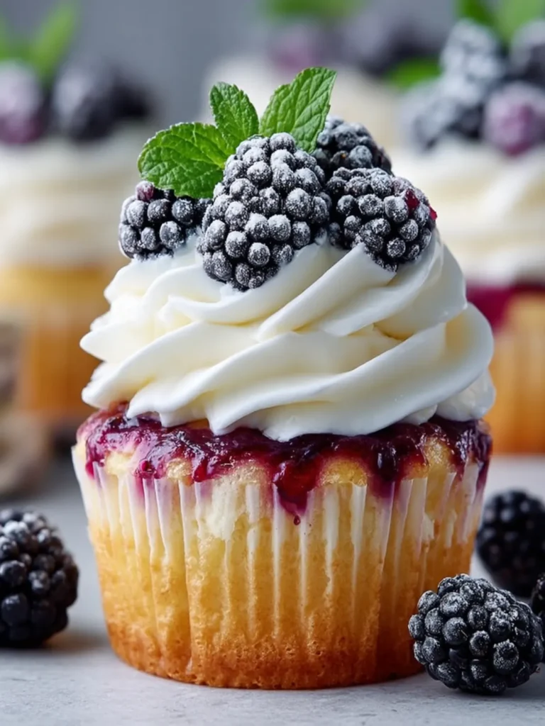 Blackberry Vanilla Cupcake Delight First Image