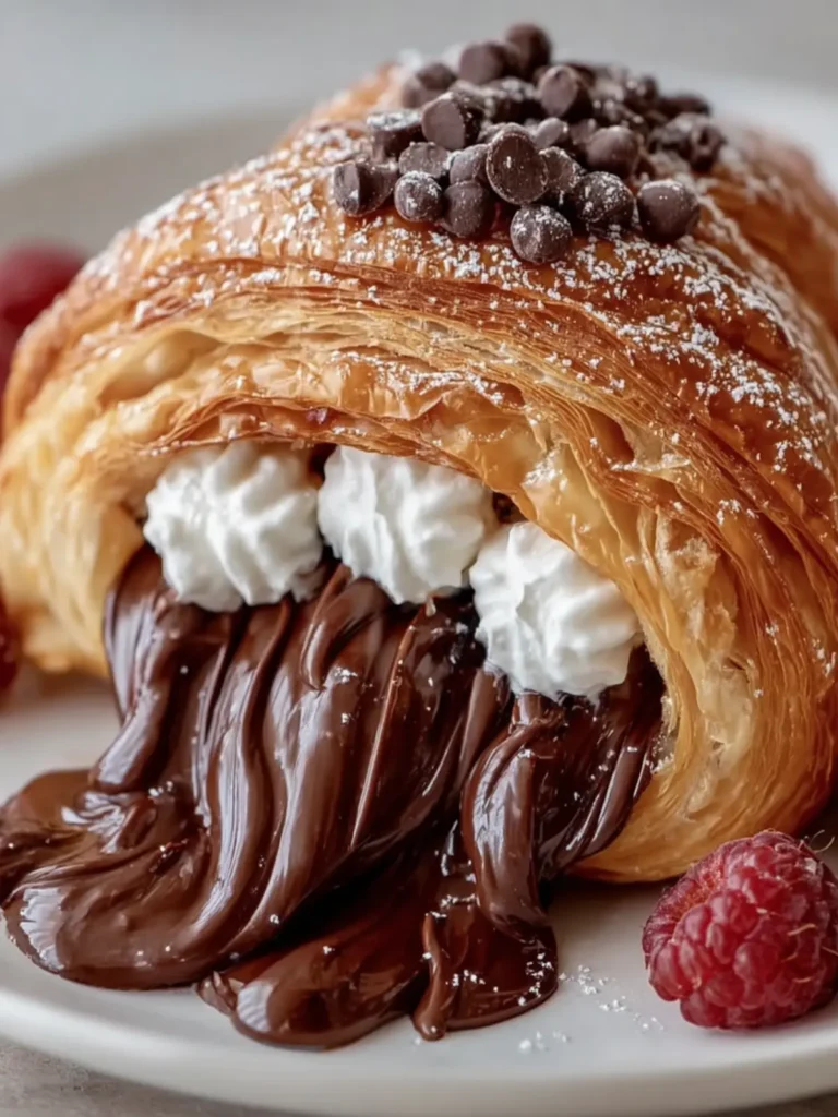 Chocolate-Filled Croissant Delight Meal First Image