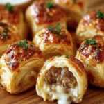 Savory Sausage Puff Pastry Bites First Image