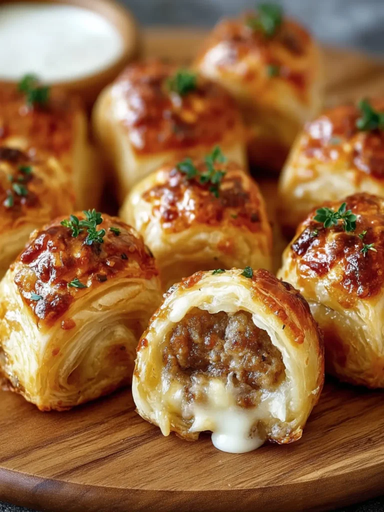 Savory Sausage Puff Pastry Bites First Image