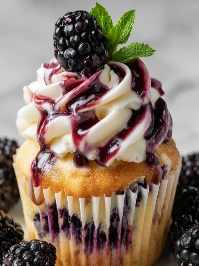 Blackberry Swirl Cupcake Delight First Image