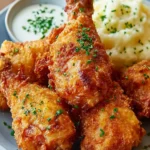 Crispy Fried Chicken Drumsticks Recipe First Image