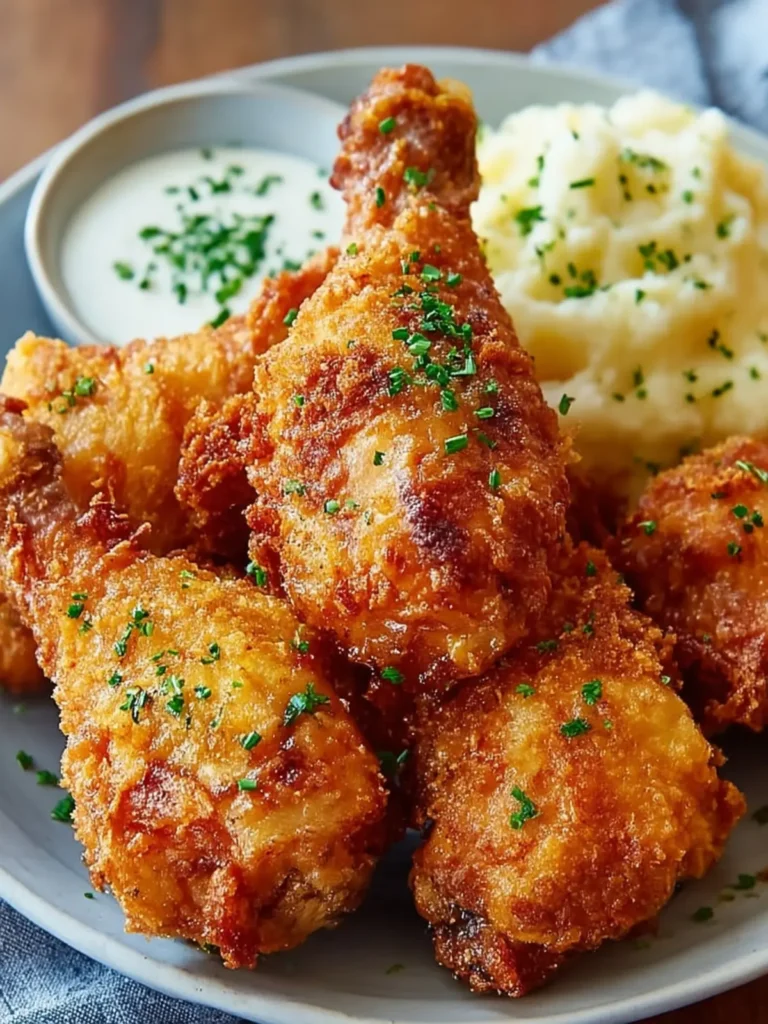 Crispy Fried Chicken Drumsticks Recipe First Image