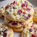 Irresistible White Chocolate Cranberry Cookies in 5 Steps First Image
