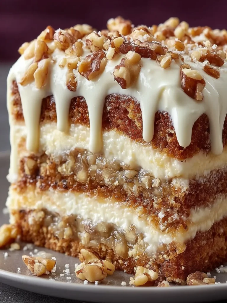 Banana Walnut Layered Cake First Image