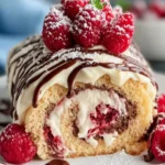 Raspberry Chocolate Roulade Dessert First Image