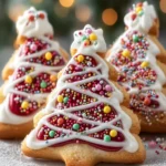 Festive Christmas Tree Cookies First Image