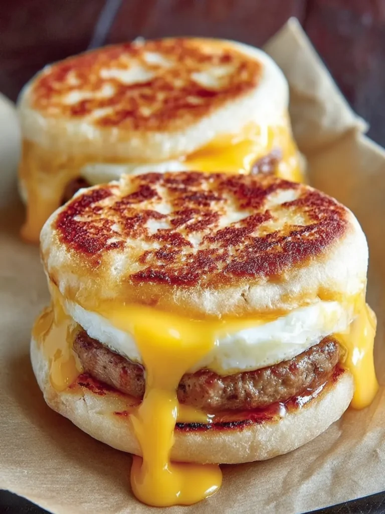 Toasted English Muffin Sandwiches First Image