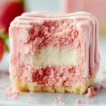 Pink Strawberry Cheesecake Bars First Image