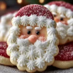 Festive Santa Claus Sugar Cookies First Image
