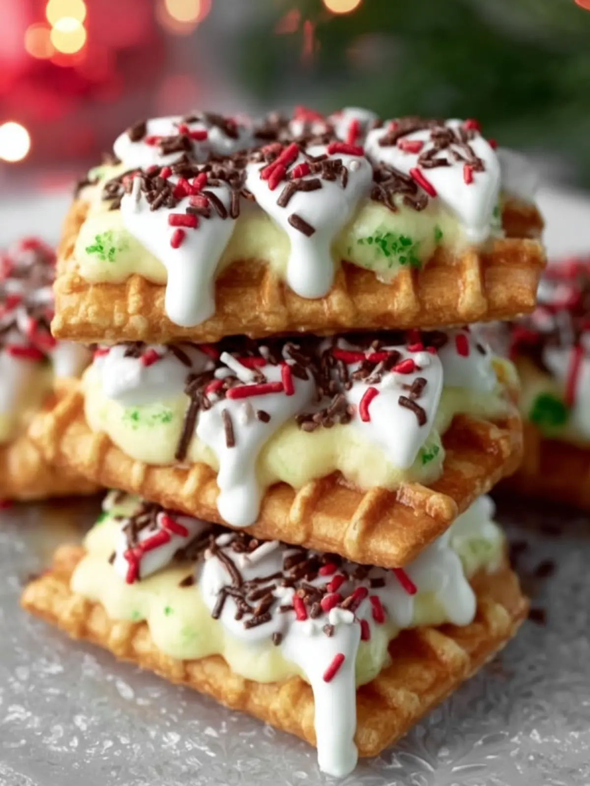 Festive Wafer Cookie Treats First Image