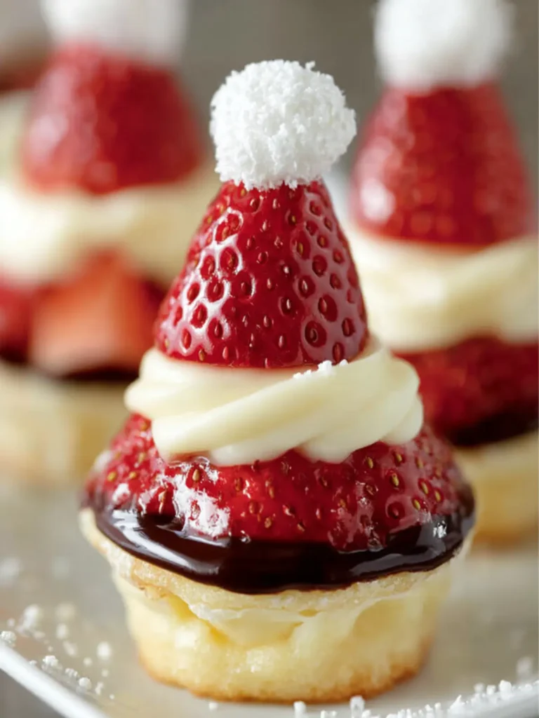 Strawberry Santa Hat Treats First Image