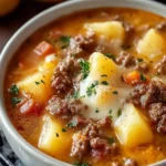Easy Cheesy Hamburger Potato Soup: An Incredible 7-Ingredient Recipe First Image