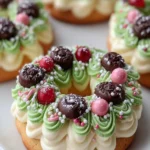 Festive Holiday Wreath Cookies First Image