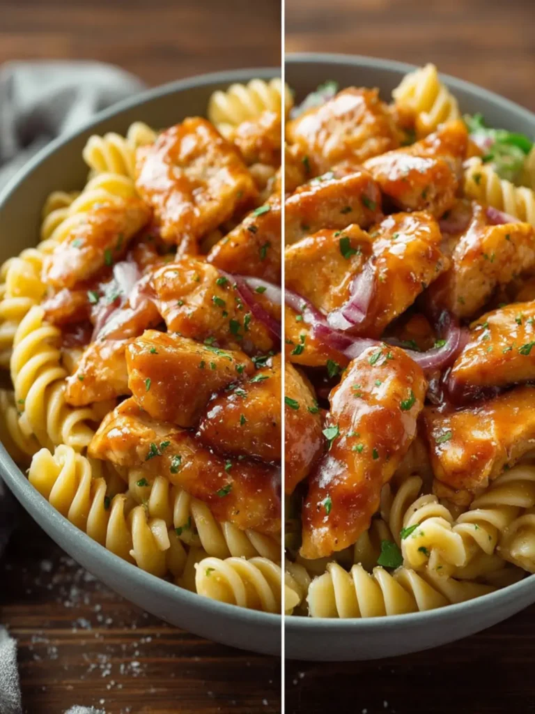 Honey Garlic BBQ Chicken Pasta: A Creamy and Easy Dinner First Image