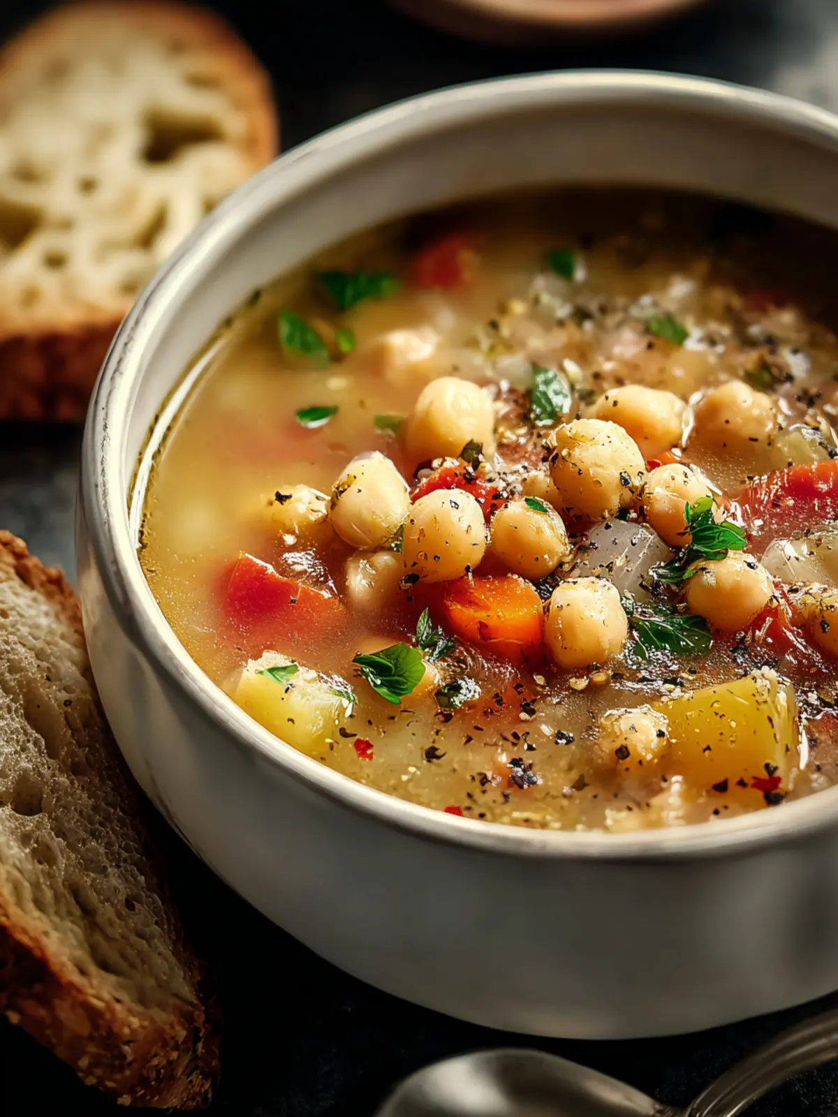 Cozy Chickpea and White Bean Soup Recipe for Comfort First Image