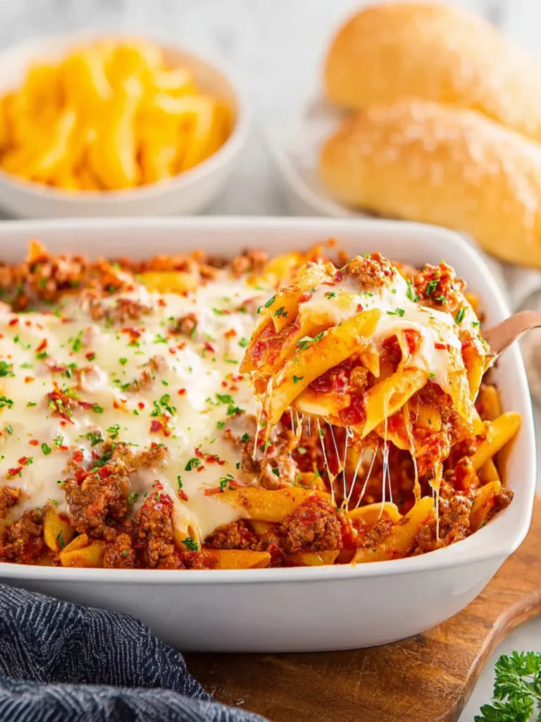 Ground Beef and Pasta Bake First Image