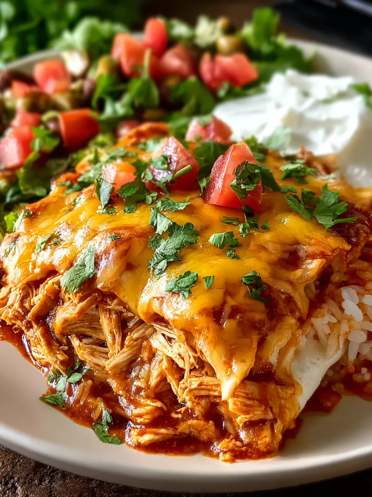 Chicken Enchilada Crock Pot Meal First Image