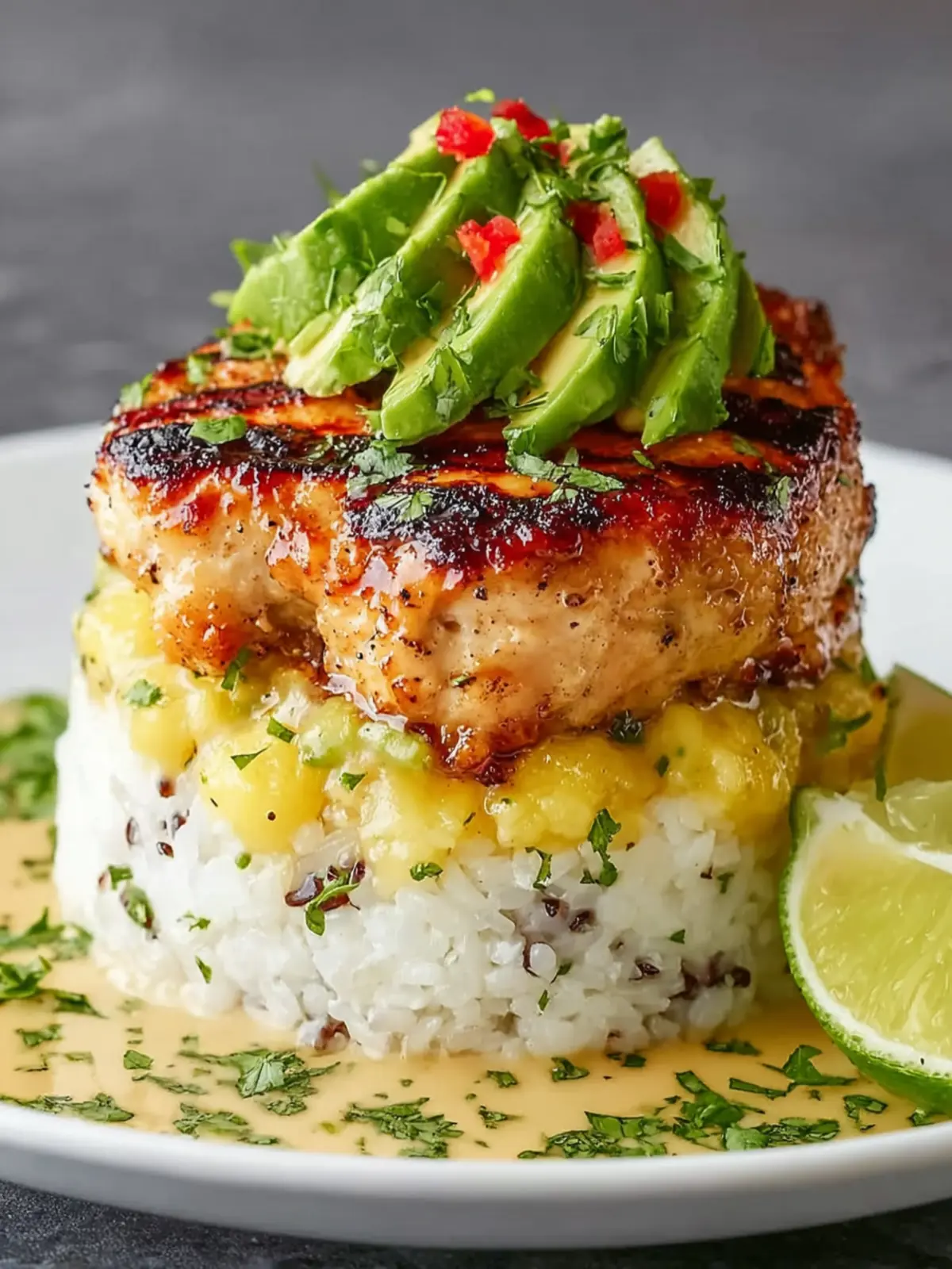Honey Lime Chicken Rice Stack First Image