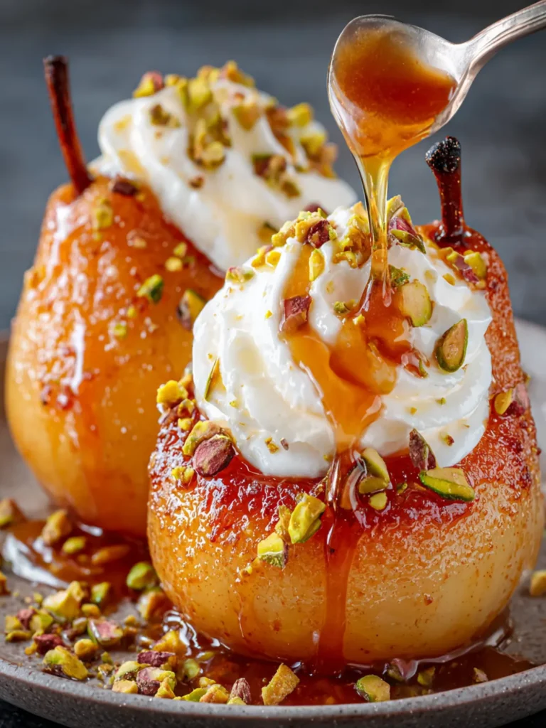 Caramel Pistachio Baked Pears: The Ultimate Cozy Dessert Guide First Image