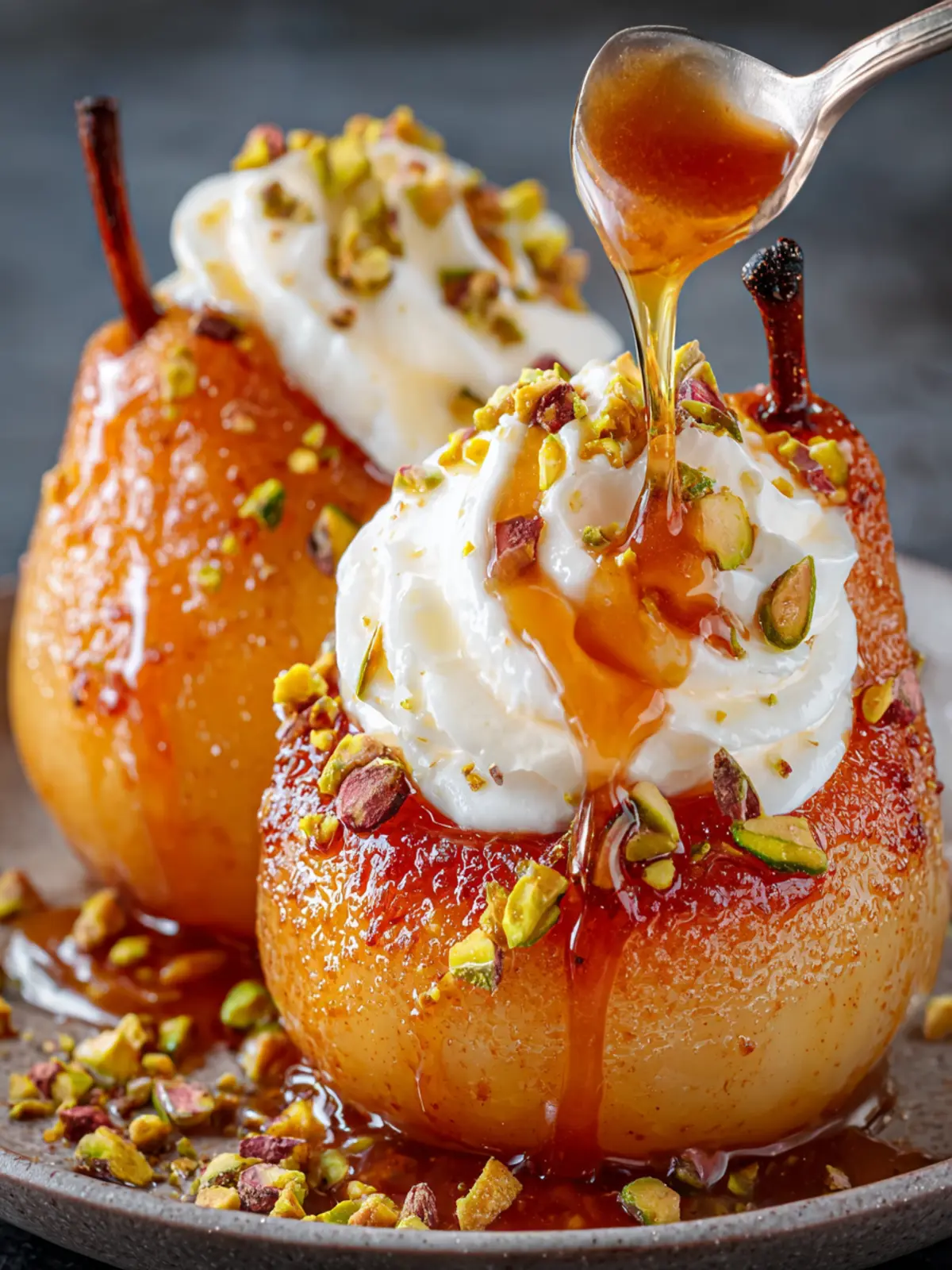 Caramel Pistachio Baked Pears: The Ultimate Cozy Dessert Guide First Image
