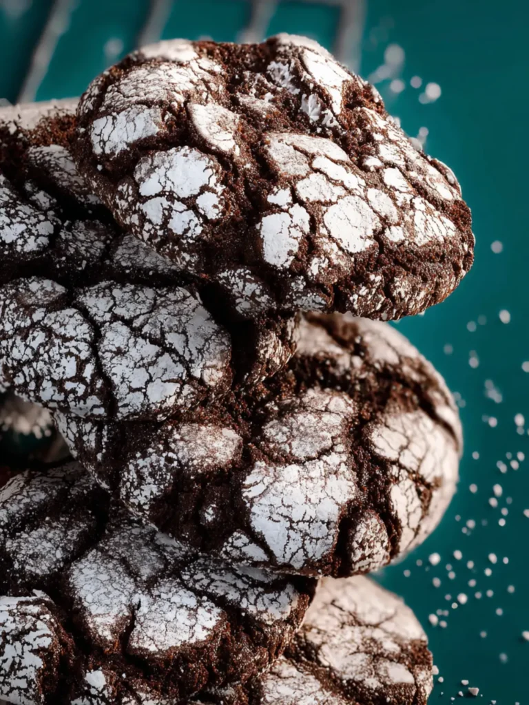 Chocolate Crinkle Cookies First Image