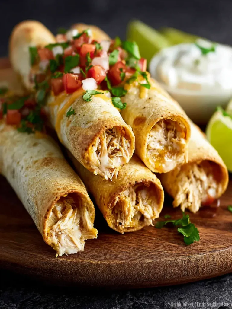Crock Pot Chicken Taquitos First Image