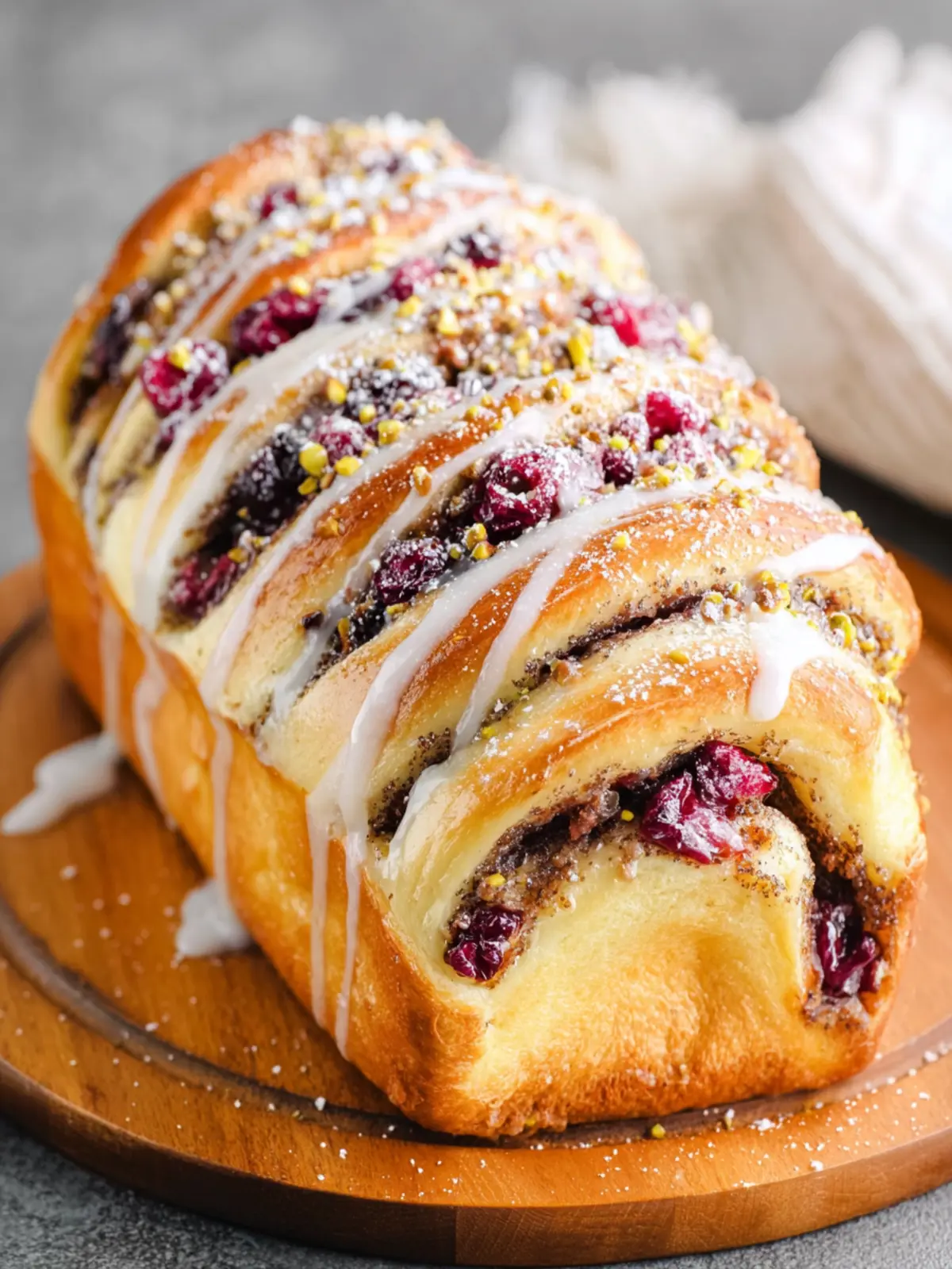 Cranberry Pistachio Babka : A Stunning Holiday Bread You’ll Love First Image
