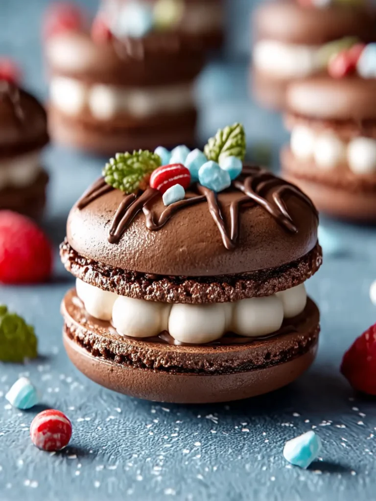 Hot Chocolate Macaron First Image