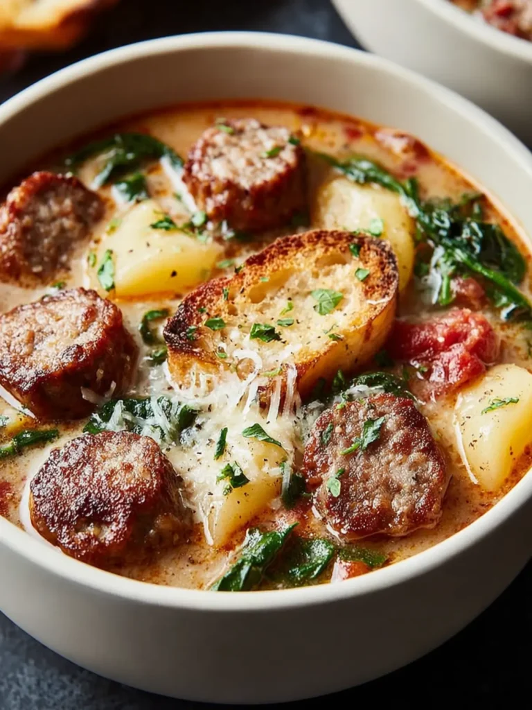 Crock-Pot Tuscan Sausage Soup: A Cozy Slow Cooker Classic First Image