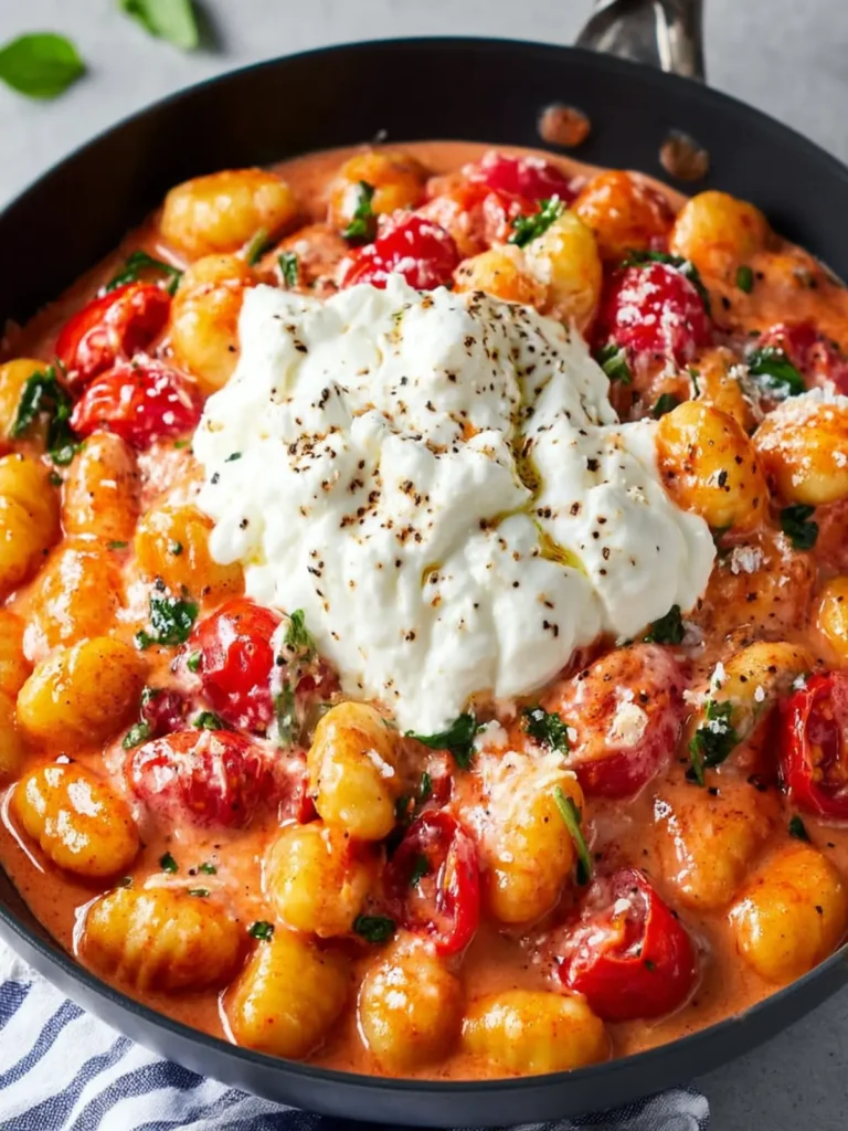 Creamy Tomato Gnocchi with Burrata First Image