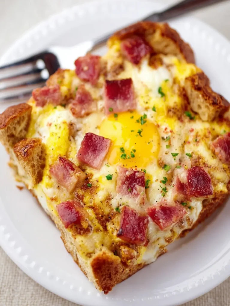 Overnight Ham and Egg Breakfast Casserole First Image