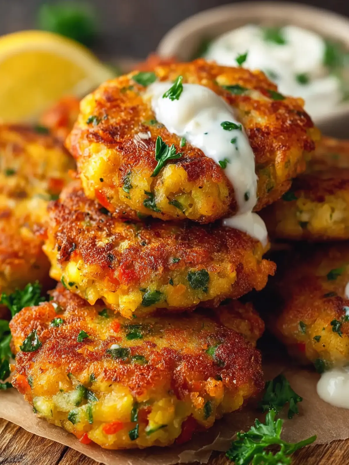 Chickpea Fritters with Veggies First Image