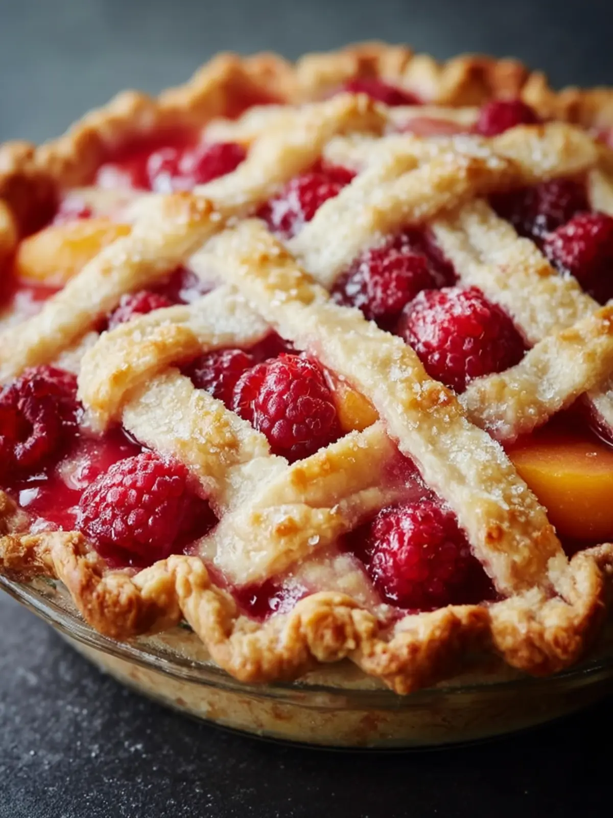 Peach Raspberry Pie First Image