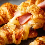 Ham and Cheese Croissants First Image