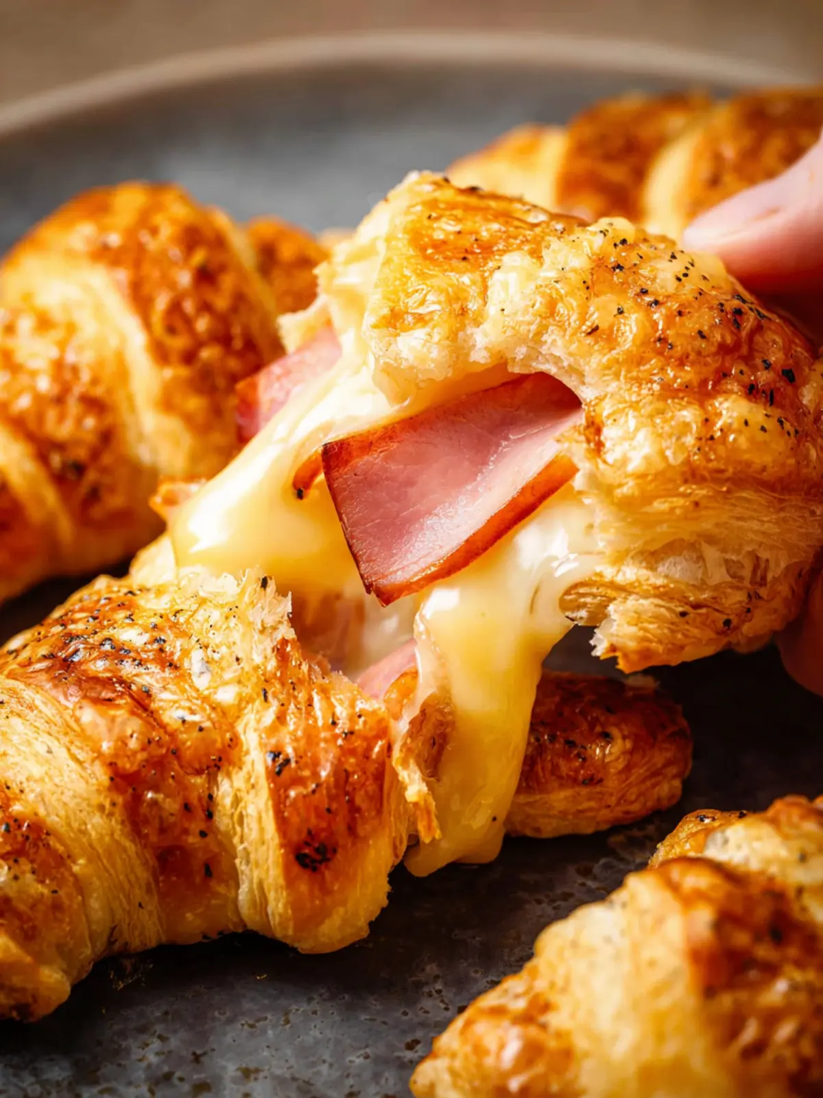 Ham and Cheese Croissants First Image