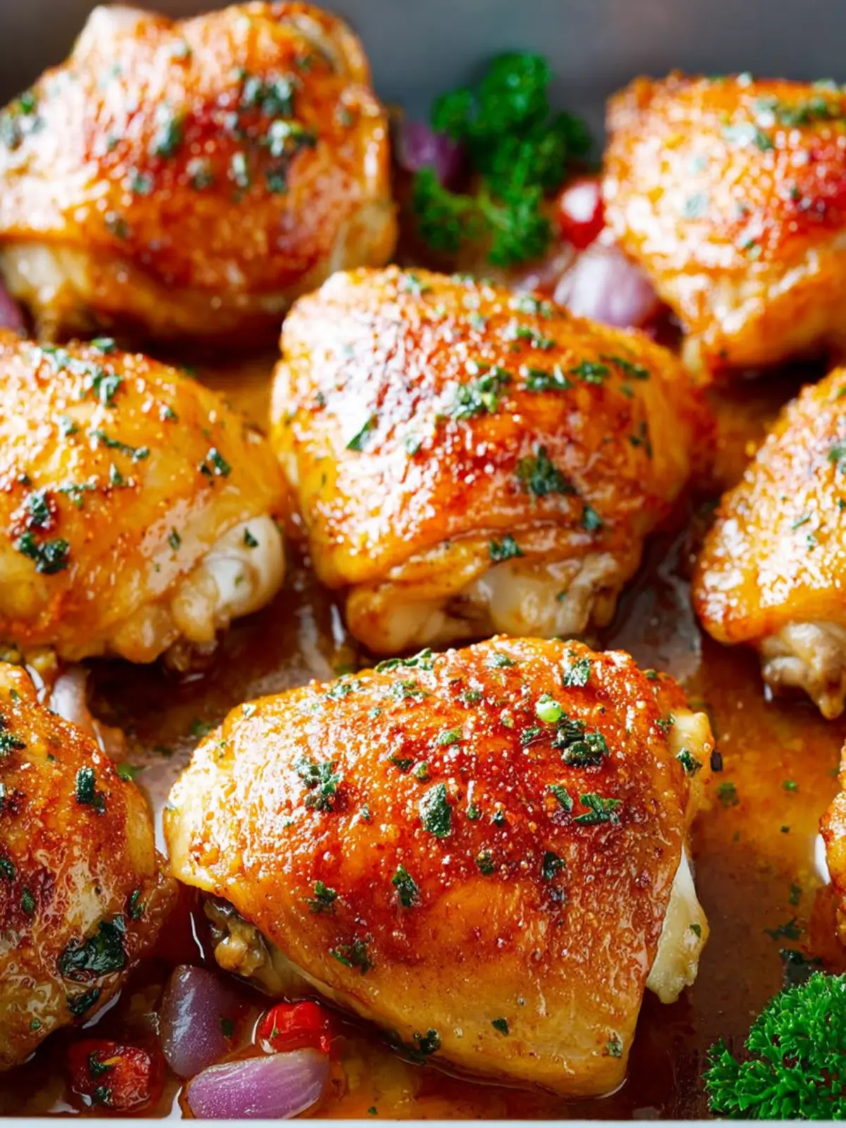 Crispy Oven Baked Chicken Thighs First Image