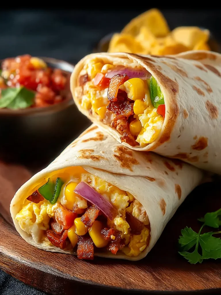 High Protein Breakfast Burritos: An Incredible Ultimate Recipe with 5 Easy Steps First Image
