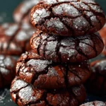 Chewy Chocolate Brownie Crinkle Cookies First Image
