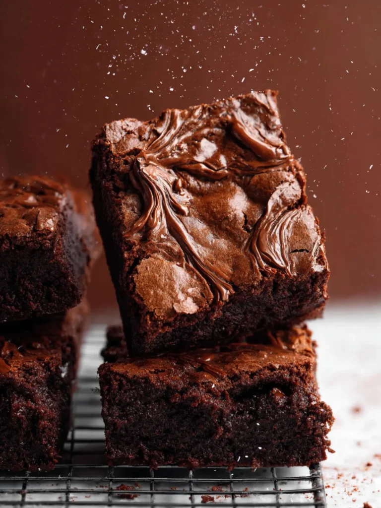 Fudgy Nutella Brownies First Image