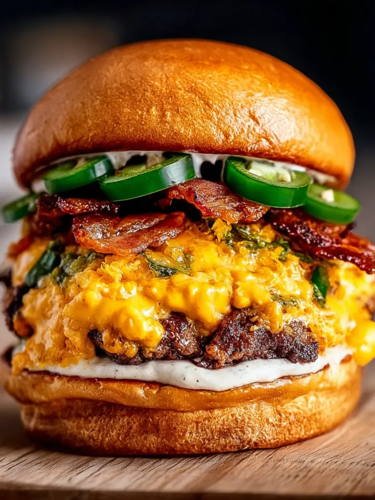 Irresistible Jalapeño Popper Smash Burger Recipe First Image