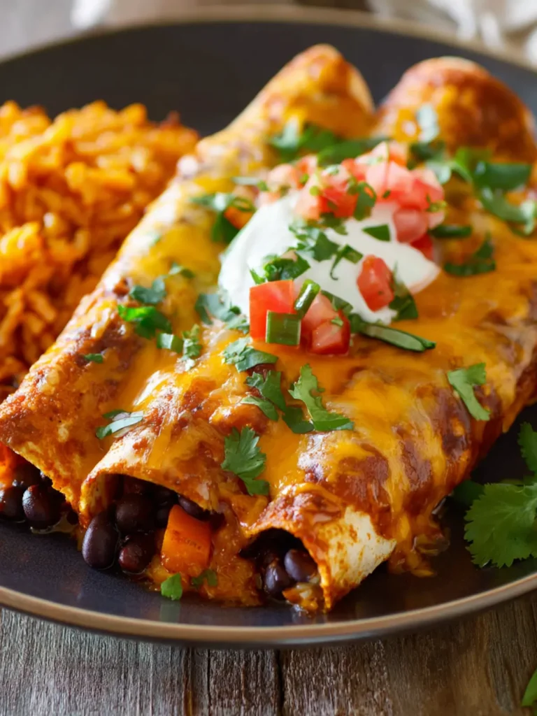 Sweet Potato and Black Bean Enchiladas First Image