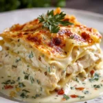 Creamy White Sauce Chicken Lasagna First Image