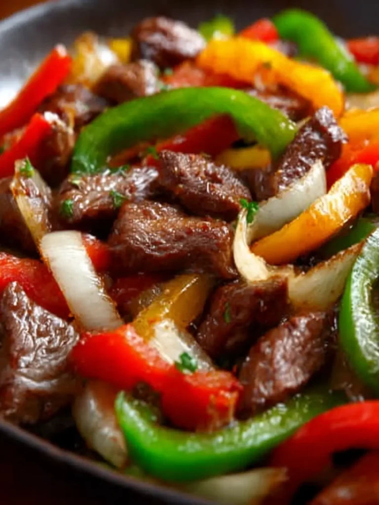 Pepper Steak with Bell Peppers and Onion: A Flavorful Classic First Image
