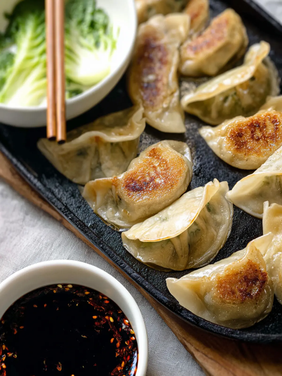 Vegan Tofu Kale Potstickers First Image