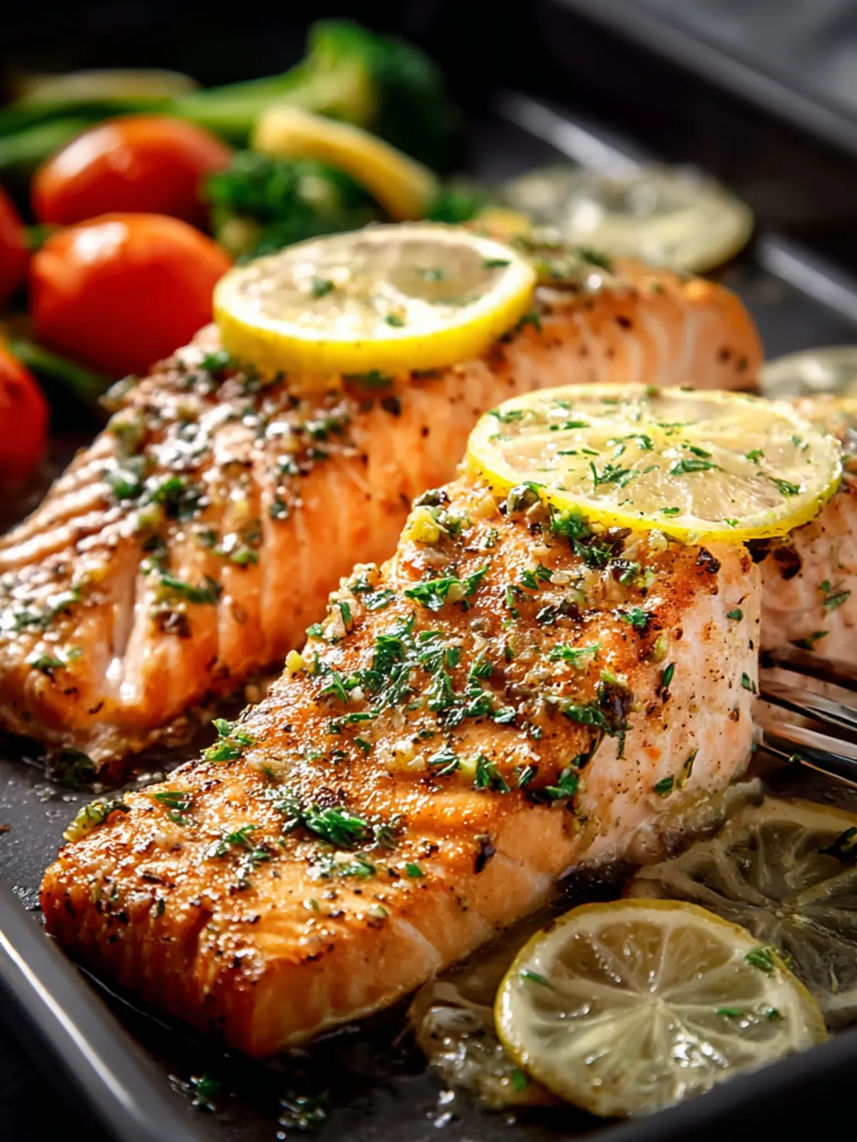 Garlic Butter Baked Salmon First Image