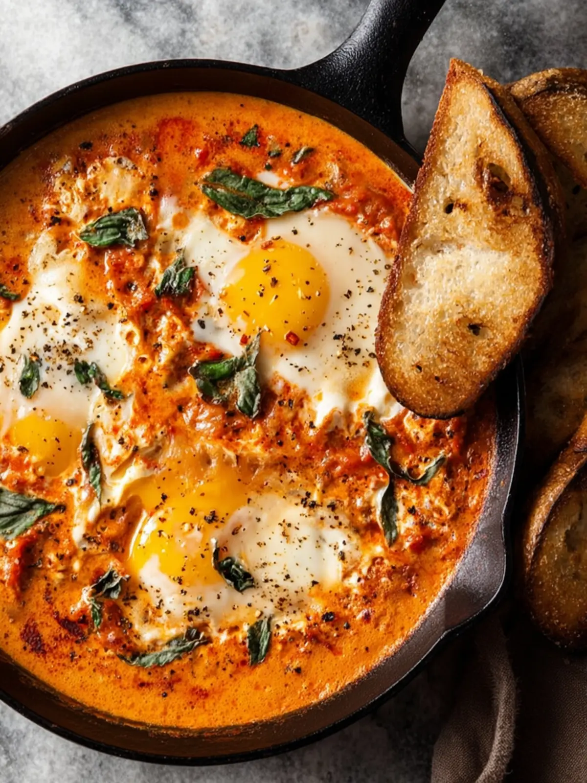 Creamy Italian Eggs in Purgatory First Image
