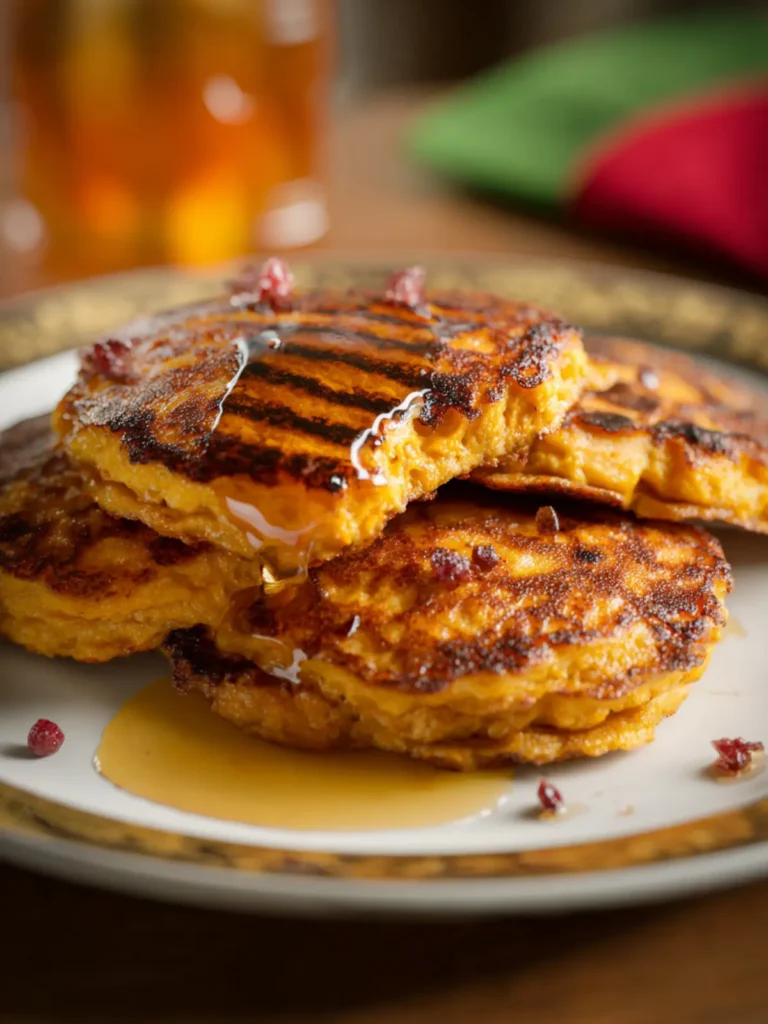 Pumpkin Cottage Cheese Pancakes First Image